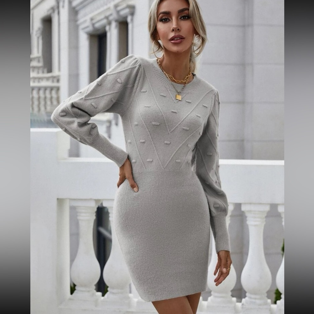 Sweater dress grey